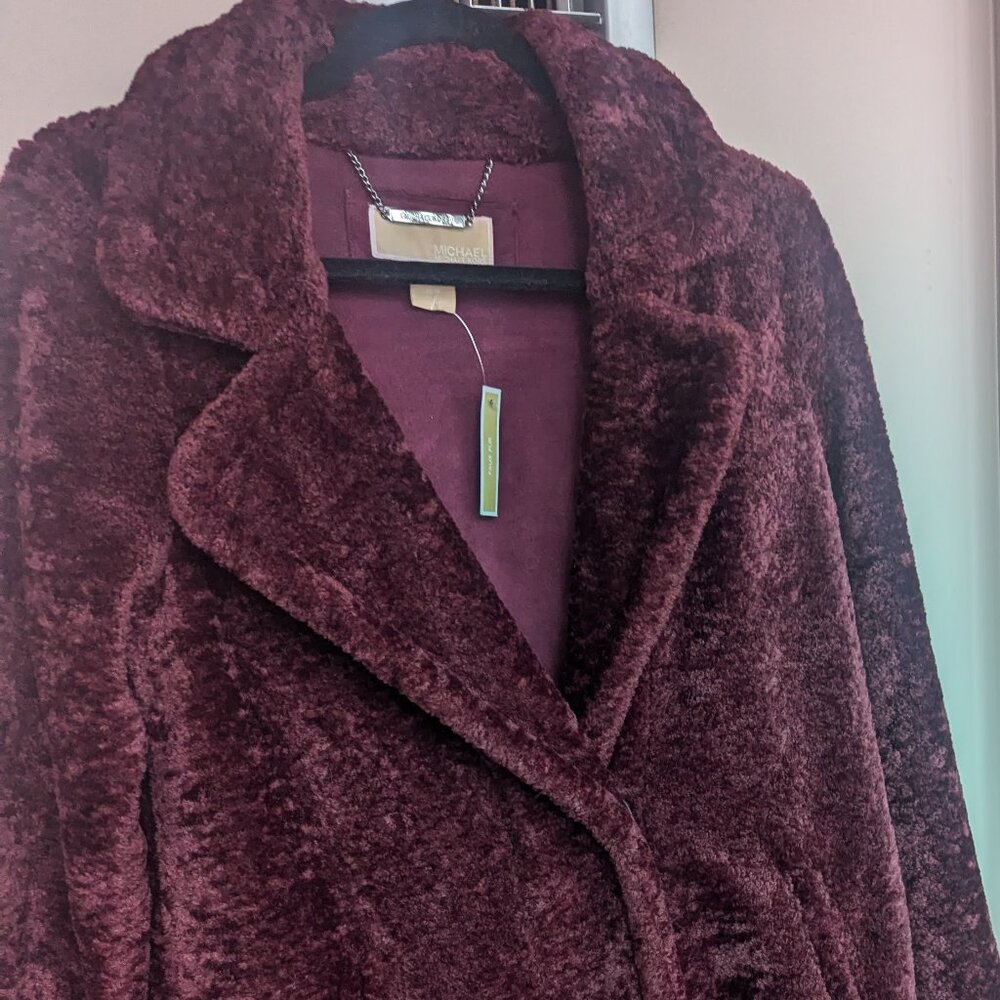 Michael Kors Burgundy Coat - BRAND NEW XS
